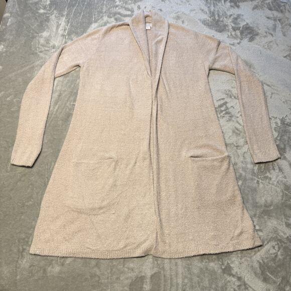 Barefoot Dreams Sweater Womens XS CozyChic Lite Open Front Cardigan Pockets - Picture 2 of 12